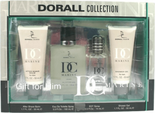 Dorall Collection DC Marine набор (Туалетная вода (100мл) + Туалетная вода (15мл) + Бальзам после бритья (50мл